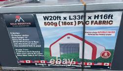 Gold Mountain 20'x33' DUAL TRUSS 18oz PVC Storage Shelter Building Barn