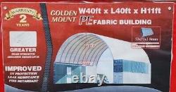 Gold Mountain 40'x40'x11' Shipping Container Conex PE Fabric Building Shelter