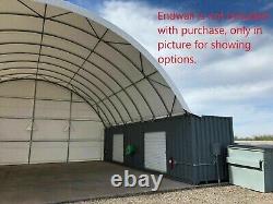 Gold Mountain 40'x40'x13' Shipping Container Canopy PE Fabric Building Shelter