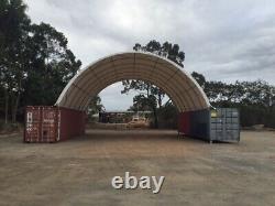 Gold Mountain 40'x40'x13' Shipping Container Conex PE Fabric Building Shelter