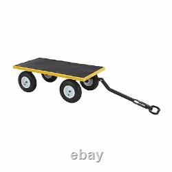 Gorilla Carts 1200 Pound Capacity Steel Utility Cart Wagon with Removable Sides