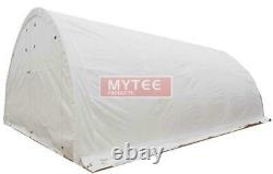 Hay Storage Building Shelter Tent 20' x 30' Heavy Duty Fabric Galvanized Steel