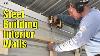 How To Frame Metal Garage With Wood 2x4s Diy Metal Building Framing