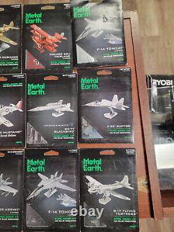 Lot 14 X Metal Earth Steel Model Building Kit Planes New Aircraft Fascination