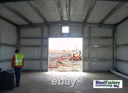 MADE IN AMERICA Steel 20x20x12 Galvanized Metal Storage Garage Shed Building Kit
