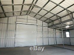 Metal Barn Steel Pole Building 4-Car Garage Shop Home Shell 44x31 FREE INSTALL