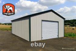 Metal Garage Building 18' x 21' x 9