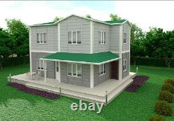 Modular House Prefabric 860 ft Holiday Home Portable Cabin Garden room building