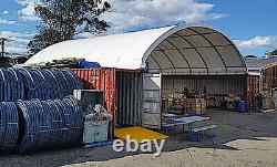 NEW 20x20 PVC Fabric conex container mounted shelter covermore canvas (15 oz)