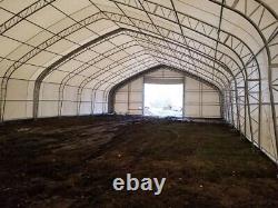 NEW 40x80x24 DUAL TRUSS 21oz PVC Fabric Canvas Storage Building Shelter Barn