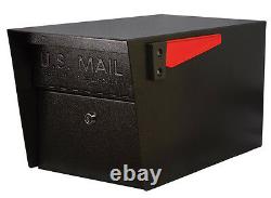 NEW! Black Mail Boss 7506 Mail Manager Steel Curbside Locking Security Mailbox