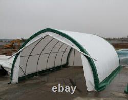 New 20'x30'x12' Dome Storage Shelter Heavy Steel Tube PE Fabric Building Shelter