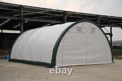 New 20x30x12 Gold Mountain Canvas Fabric Storage Building Storage Shelter