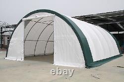 New 30x65x15 Canvas Fabric Storage Building Shelter Shop Metal Frame with warranty