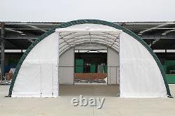 New 30x65x15 Canvas Fabric Storage Building Shelter Shop Metal Frame with warranty