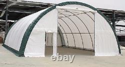 New 30x65x15 Canvas Fabric Storage Building Shelter Shop Metal Frame with warranty