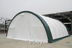 New 30x65x15 Canvas Fabric Storage Building Shelter Shop Metal Frame with warranty