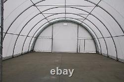 New 30x65x15 Canvas Fabric Storage Building Shelter Shop Metal Frame with warranty