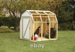 Outdoor Garden Storage Shed Kit Tools Wooden Backyard Unit Utility Building Yard
