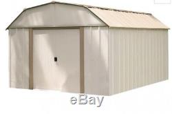 Prefab Kit Storage Shed Steel DIY Building Yard Garage Workshop Barn 10' X 14