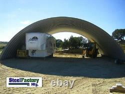 Prefab Steel 51x150x17 Round Arch Style Metal Quonset Hut Farm Storage Building