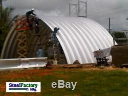 Q51x30x17 Steel Factory Mfg Metal Quonset Hut Arched Curved Building Cover DIY