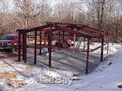 SIMPSON Steel 50x80x12 Building Metal Barn Garage Workshop Prefab Structure