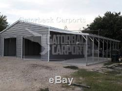 STEEL Garage Workshop Fully Enclosed Metal Building 20x26x8