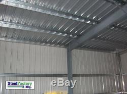 Steel 30x50x12 Prefab Metal Barn IBeam Garage Building