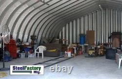 Steel A40x100x16 Metal Garage General Storage Building Arch Double Pitch Design