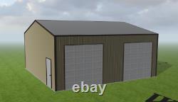 Steel Building 30x30 SIMPSON Metal Building Kit Garage Workshop Barn Structure