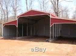 Steel Building Metal Barn 44x31 4 Garage Doors FREE DELIVERY SETUP