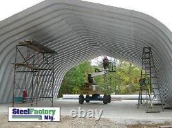 Steel Factory 25x40x12 Metal Gambrel Arch Style Building Kit Carport No Ends