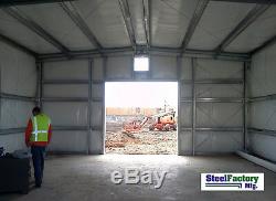 Steel Factory Mfg 30x40x13 Prefab Garage Metal Shop Storage Building Made in USA