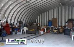 Steel Factory Mfg A25x50x14 Factory Direct Gambrel Metal Arch Garage Building