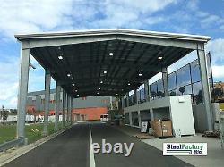 Steel Factory Mfg Prefab 75x100x20 Roof Only Metal Equipment Cover Building Kit
