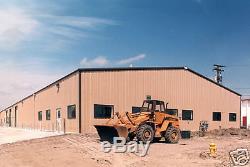Steel Factory Mfg Prefab Barn Metal i-beam Frame 40x50x12 Garage Building Kit