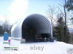 Steel Factory Mfg S40x50x16 Prefab Metal Arch Storage Building Garage Quonset