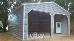 Steel Metal Workshop Garage Utility Shed Building Barn 24 x 31 x 10
