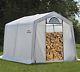 Storage Shed Firewood Outdoor Portable Garden Building Steel Yard Utility 3 X 5