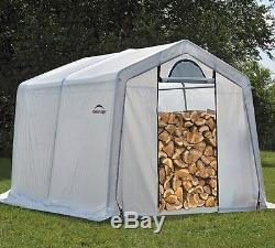 Storage Shed Firewood Outdoor Portable Garden Building Steel Yard Utility 3 x 5