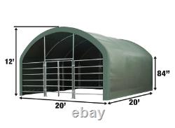 TMG 20' x 20' Livestock Corral Shelter with 17 oz PVC Cover Retail $5,499