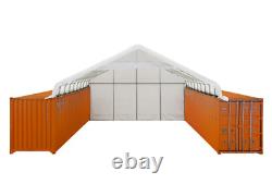 TMG 30x40 PVC Fabric Container Shelter + Back Wall + Front Drop RETAIL $5,999