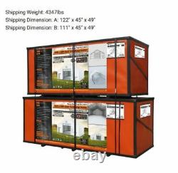 TMG 40x40x21 Dual TRUSS 21 oz PVC PRO Series PREMIUM Storage Building