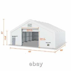 TMG 40x60 Dual TRUSS 21 oz PVC PRO Series PREMIUM Storage Building Shelter