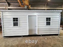 Tiny House, Office Building, 12 x 20 Metal Building, Portable
