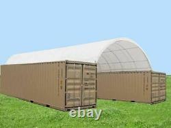 20'x40' Shipping Cargo Container Conex Fabric Building Canvas Shelter Garage Nouveau