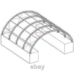 Abri de stockage en conteneur à double treillis en PVC de 40x40x15 pouces avec paroi arrière