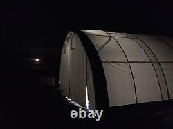 Abri en toile de bâche de 20x30x12 avec structure métallique, pour camping-car, stockage de bateaux, NEUF