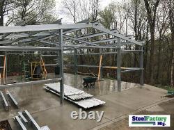 American Made Steel 30x60x14 Prefab Metal Barn Galvanized Frame Garage Building